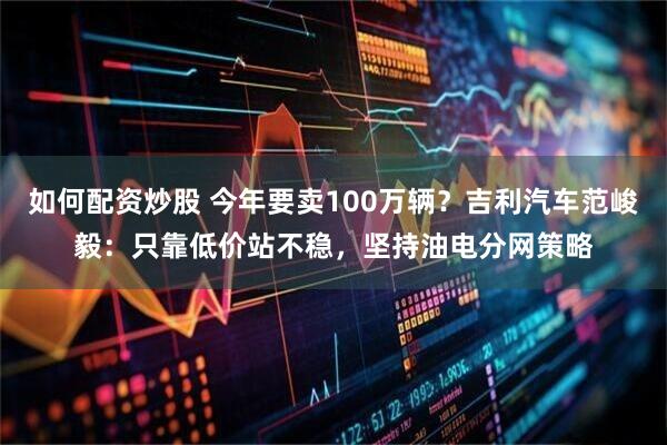 如何配资炒股 今年要卖100万辆？吉利汽车范峻毅：只靠低价站不稳，坚持油电分网策略
