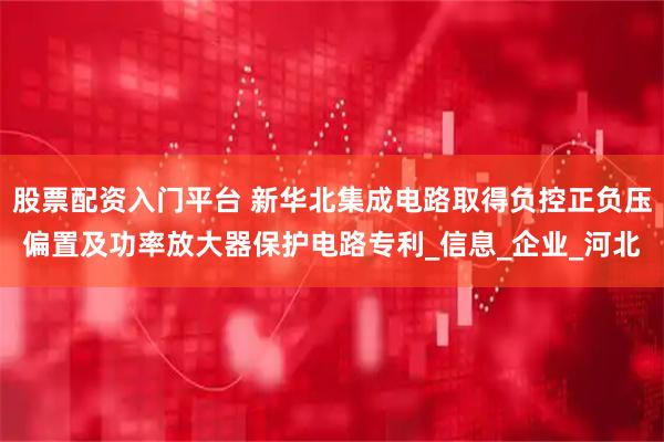 股票配资入门平台 新华北集成电路取得负控正负压偏置及功率放大器保护电路专利_信息_企业_河北